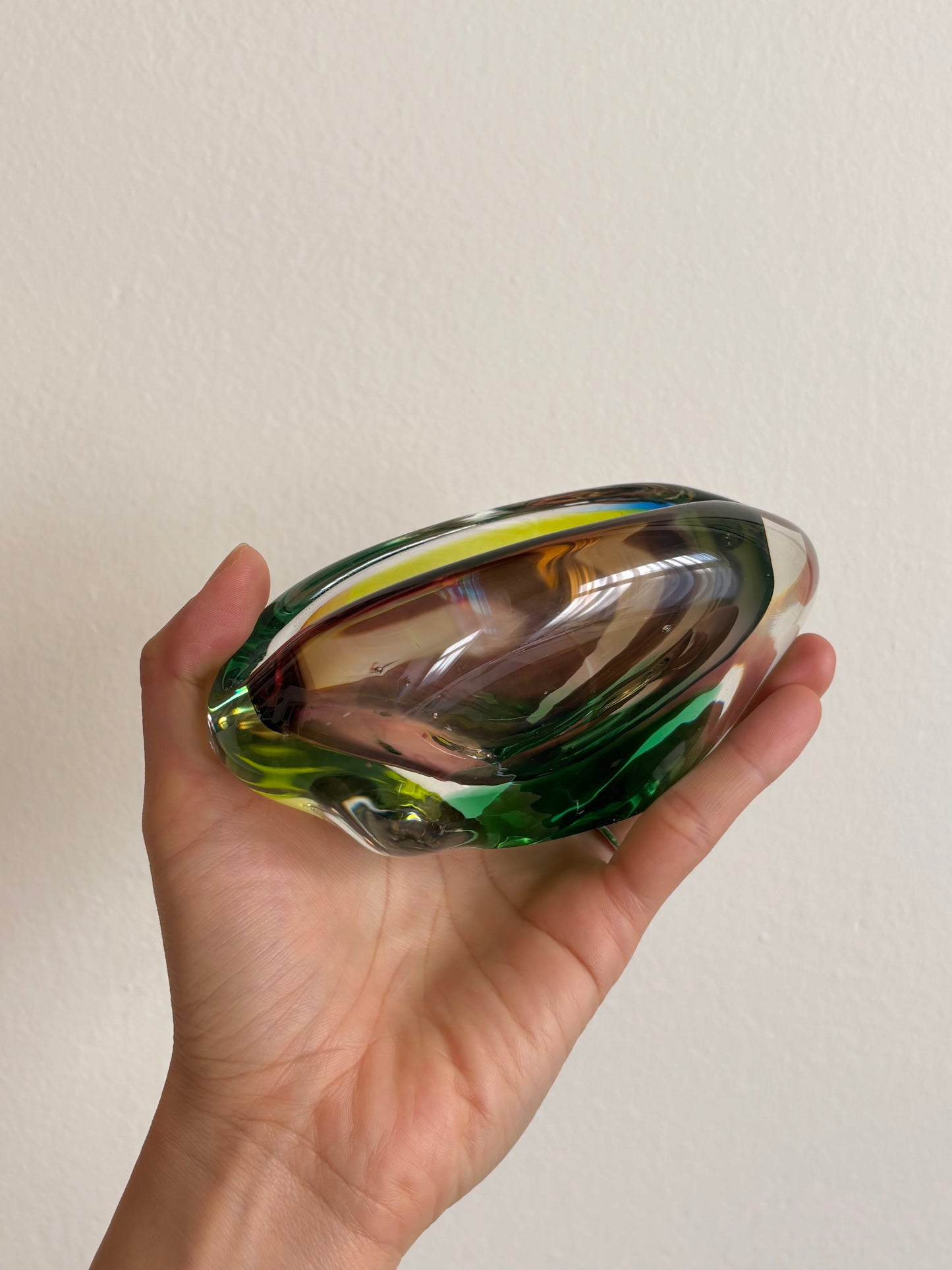 Czechoslovakia bohemia glass Mid century mid-century 60s 70s 1960s 1970s era Czech Praha Prague ash tray bowl sklo vintage antique shop store vintage clothing プラハ 古着 ヴィンテージショップ アンティークストア TOTO