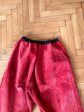 suede red trouser