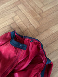 suede red trouser
