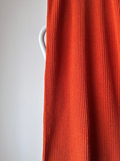 knit skirt in persimmon