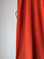 knit skirt in persimmon