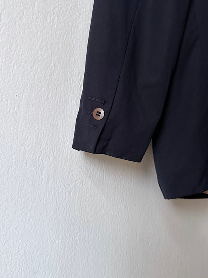 1990's HUGO BOSS navy double breasted blazer 90's Vintage Toto Praha Antique shop Vintage clothing store 古着屋 ユーロ古着 ヨーロッパ古着