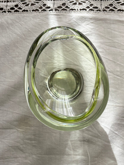 70s Hezky Český glass pea green