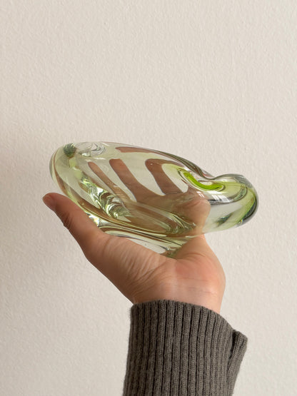 70s Hezky Český glass pea green