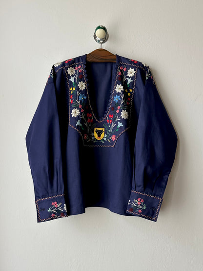 vintage embroidery smock