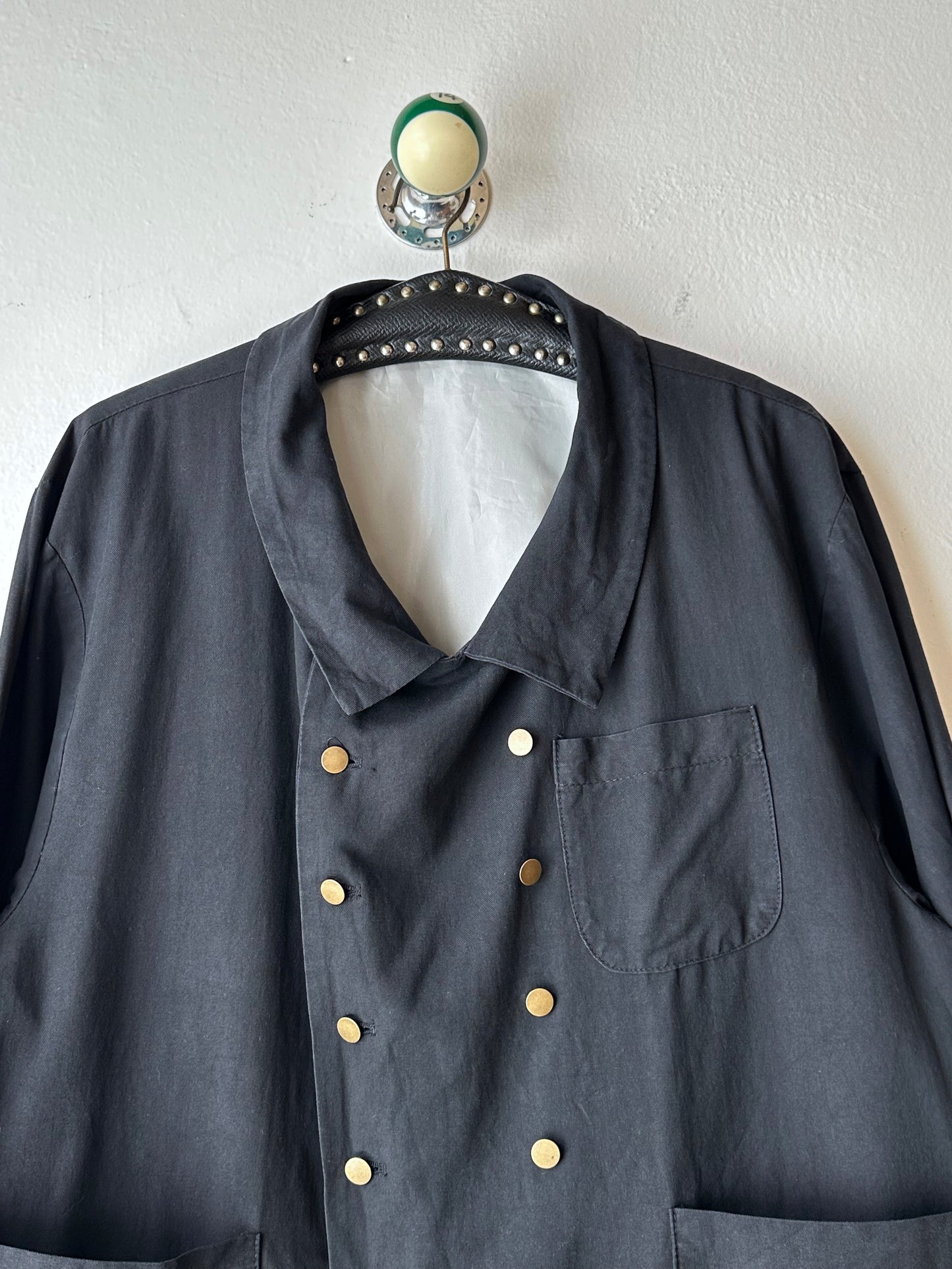 Black double-breasted jacket