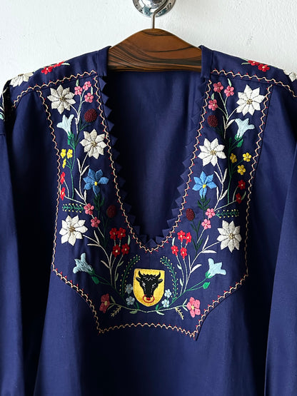 vintage embroidery smock