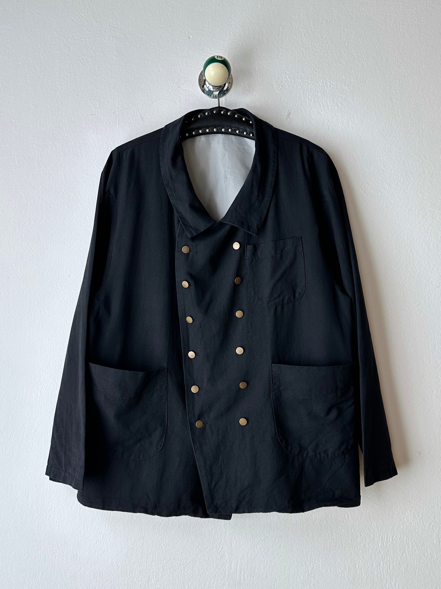 Black double-breasted jacket