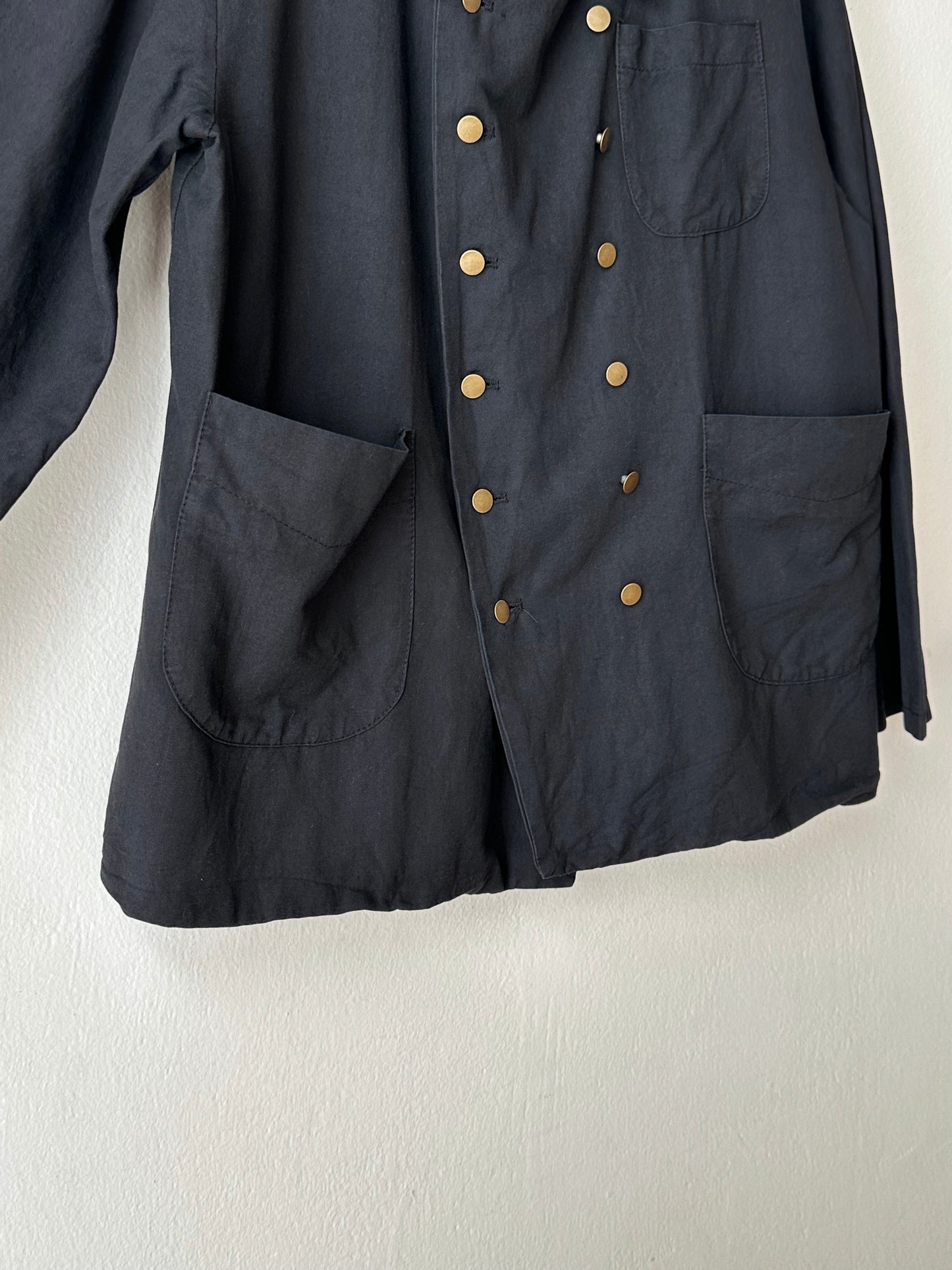 Black double-breasted jacket