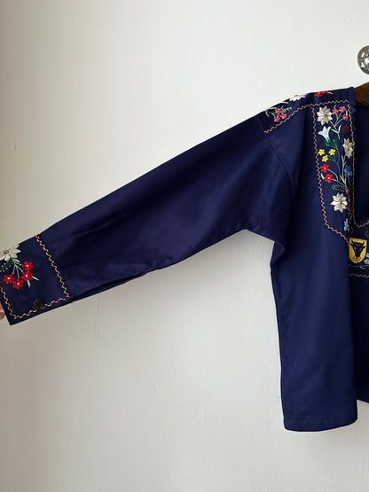 vintage embroidery smock