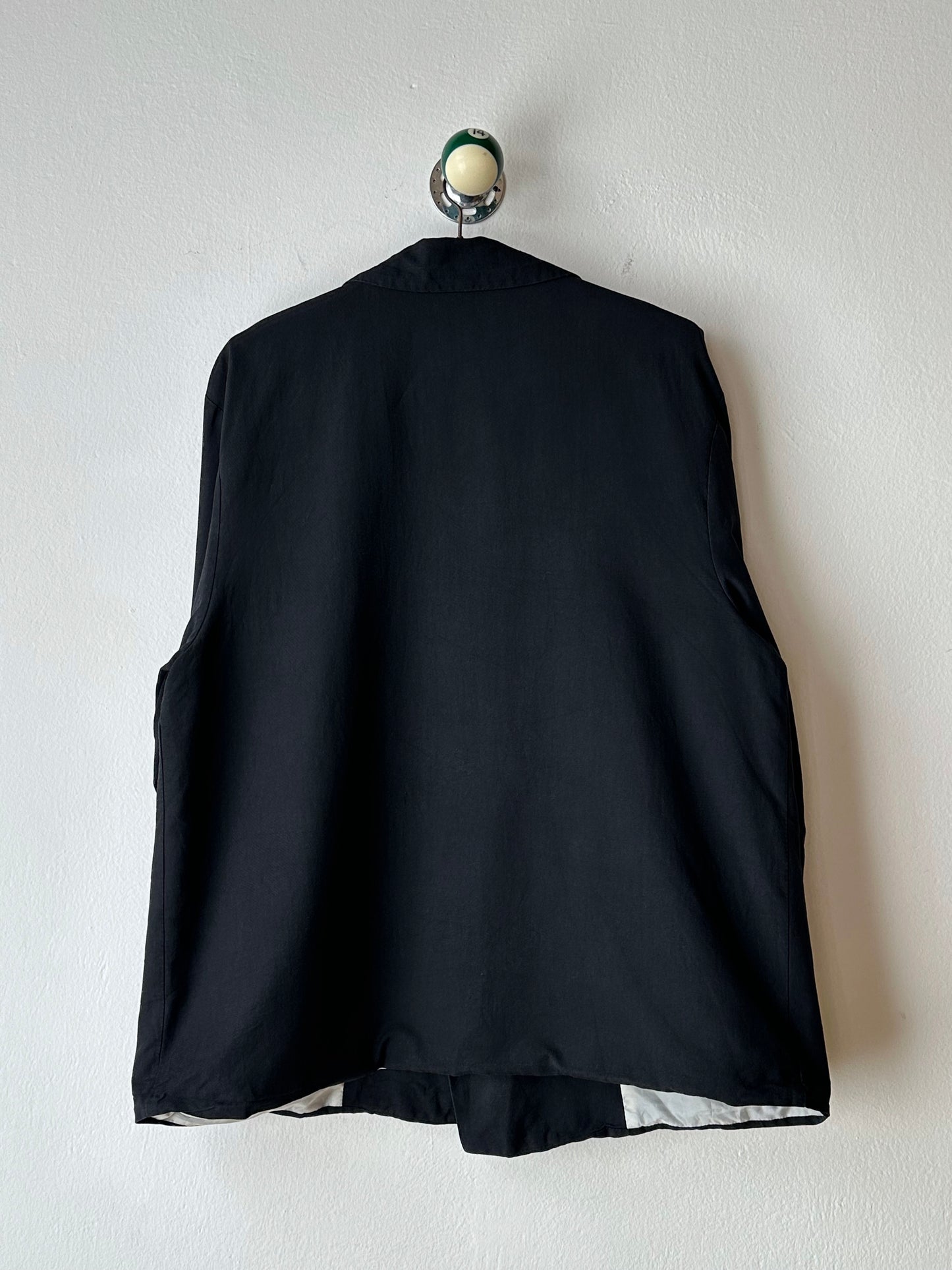 Black double-breasted jacket