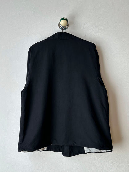 Black double-breasted jacket