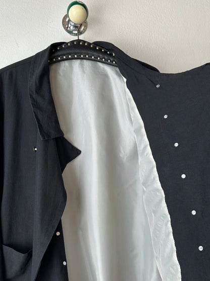 Black double-breasted jacket