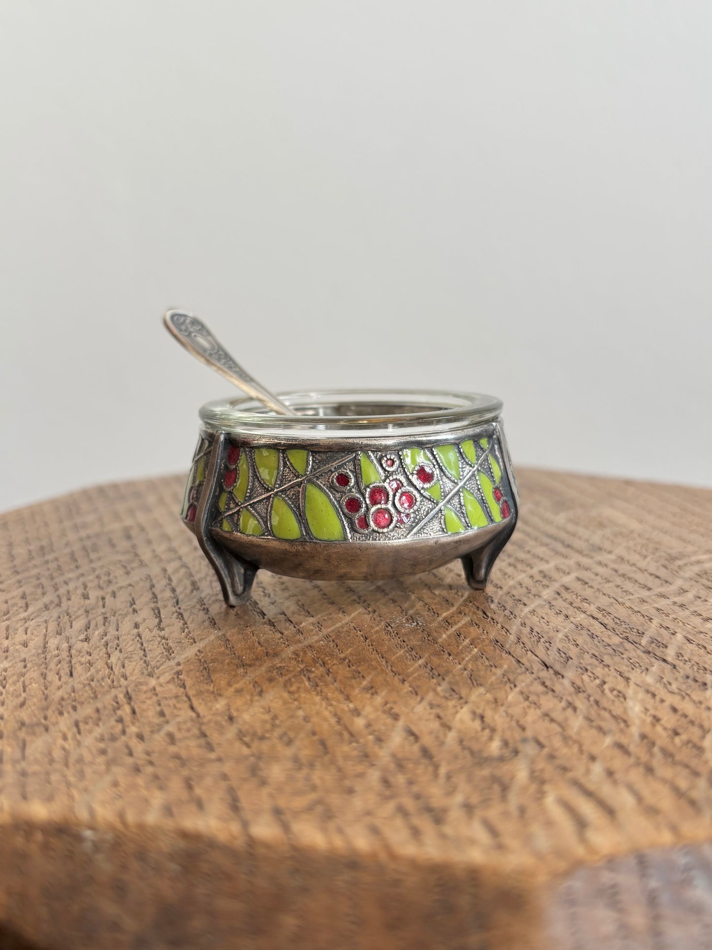 Soviet cavier holder - enamel