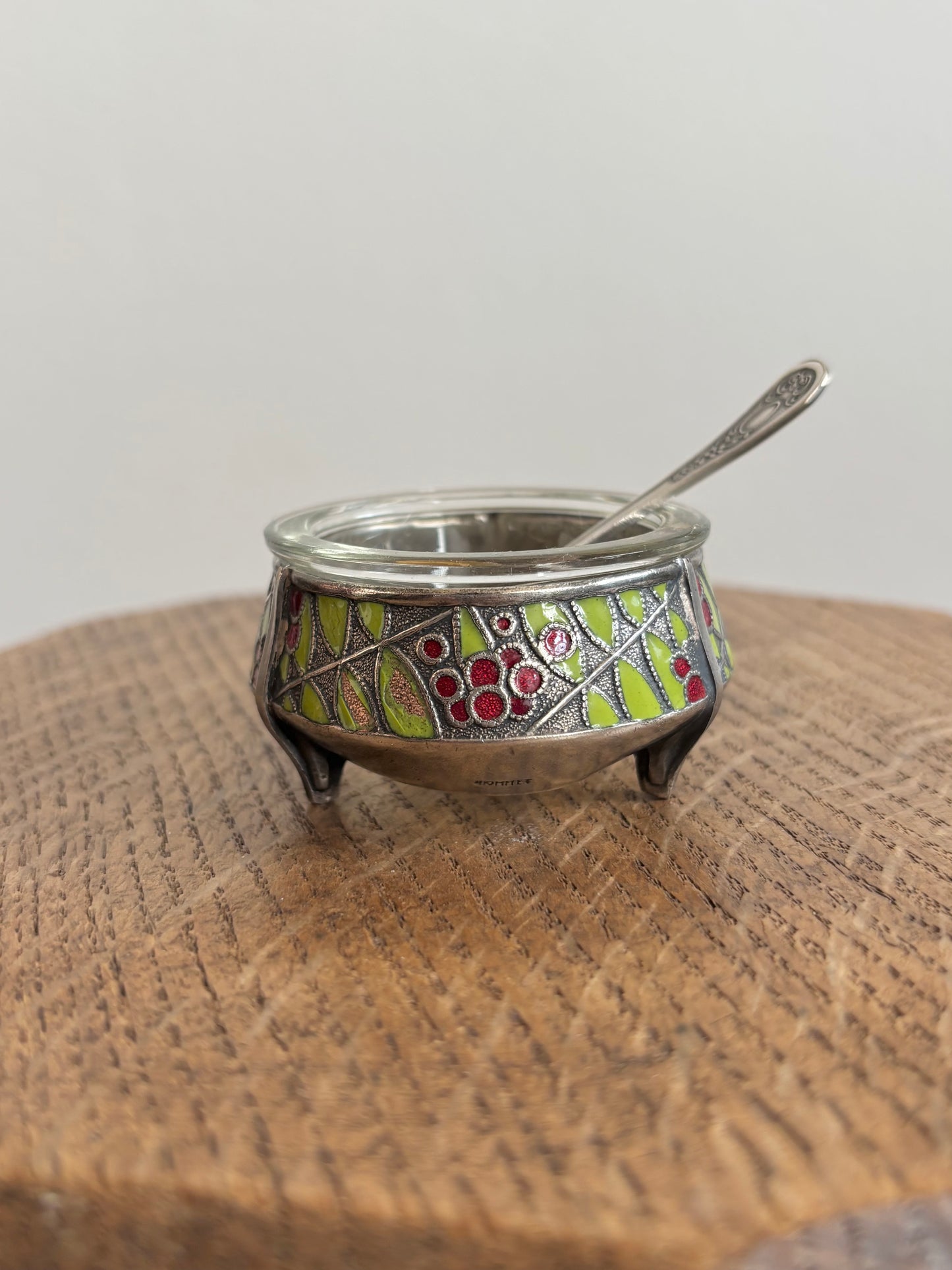 Soviet cavier holder - enamel