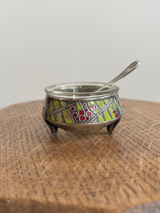 Soviet cavier holder - enamel