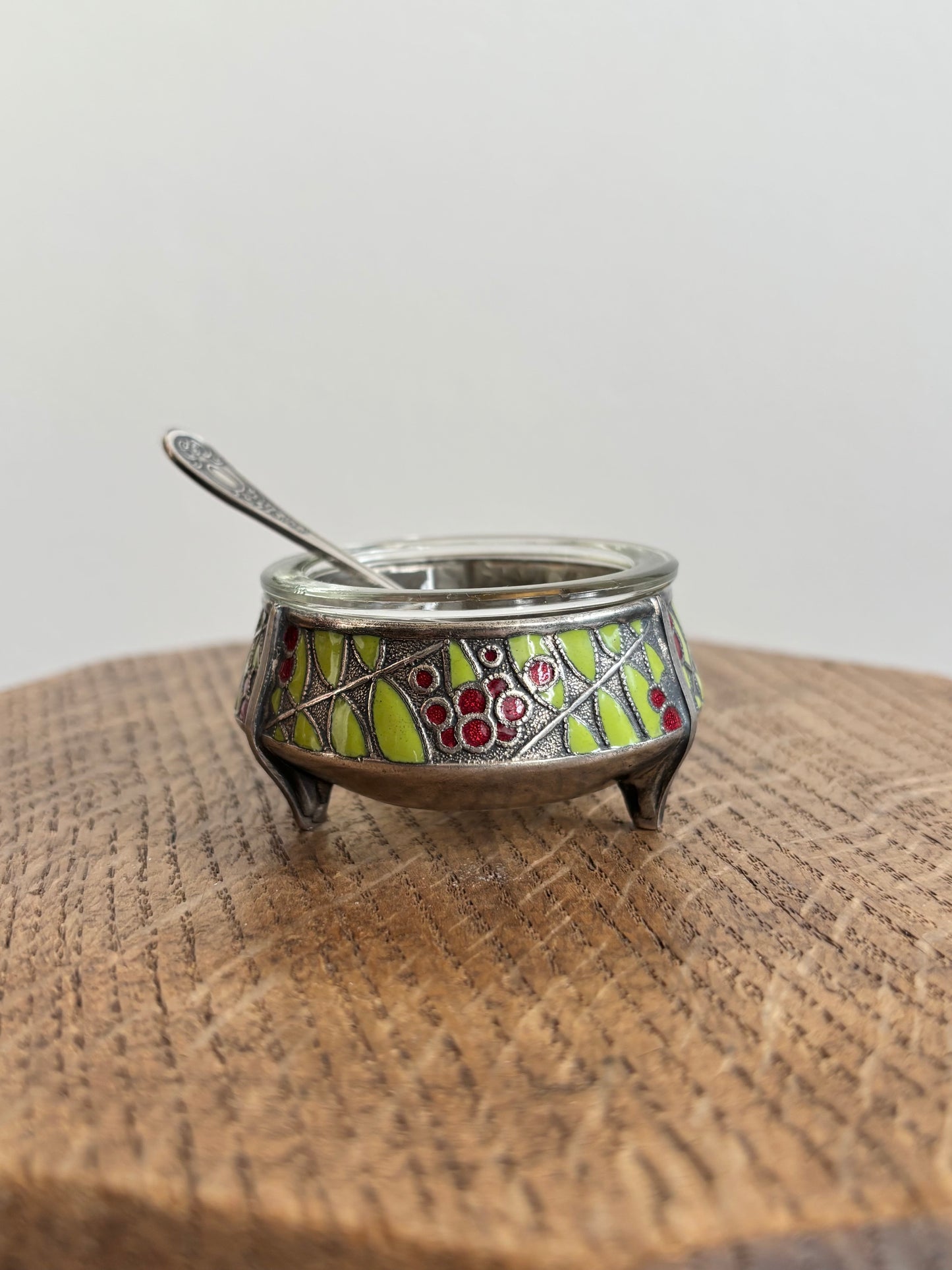 Soviet cavier holder - enamel