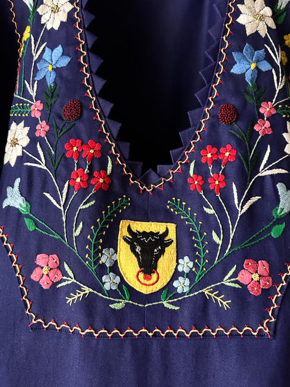 vintage embroidery smock