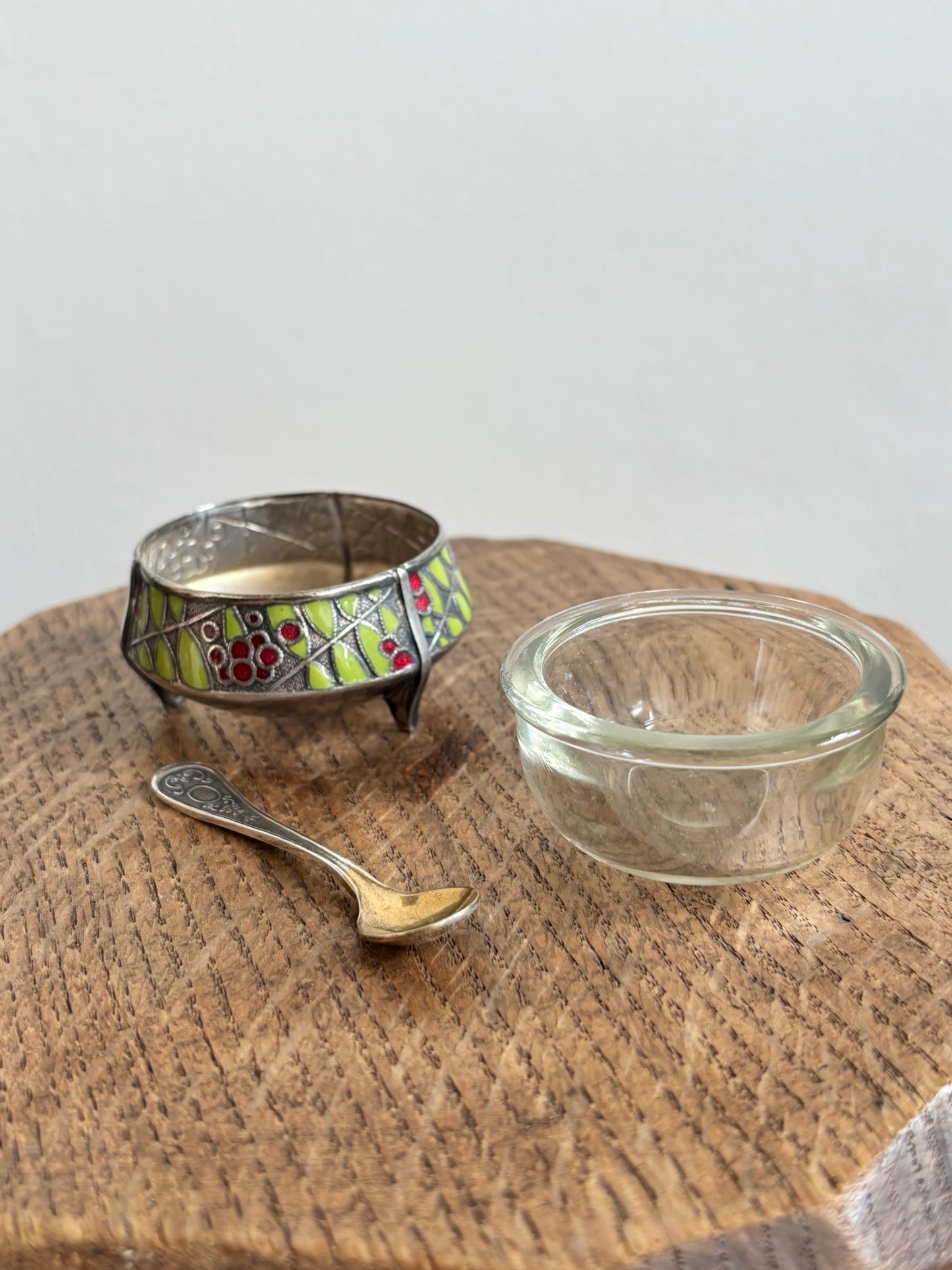 Soviet cavier holder - enamel