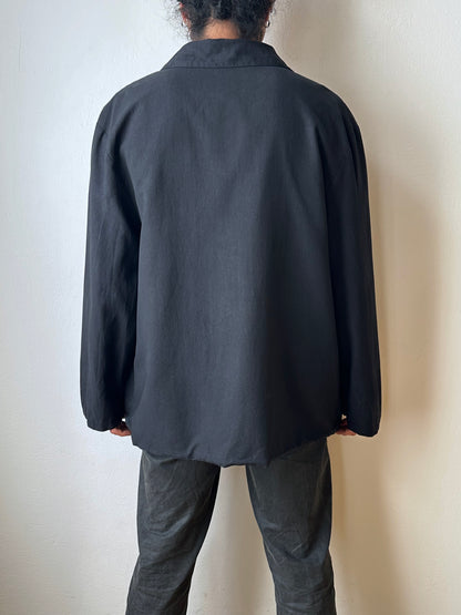 Black double-breasted jacket