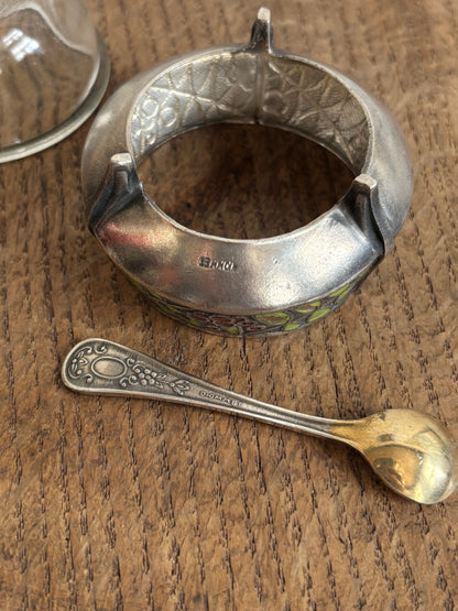 Soviet cavier holder - enamel