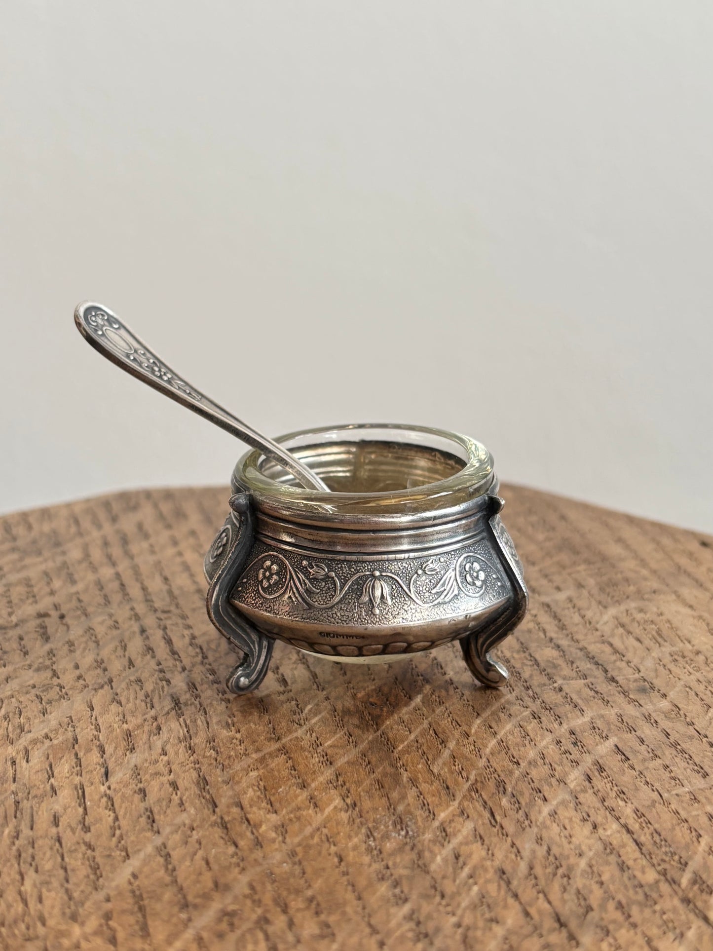 Soviet cavier holder - silver