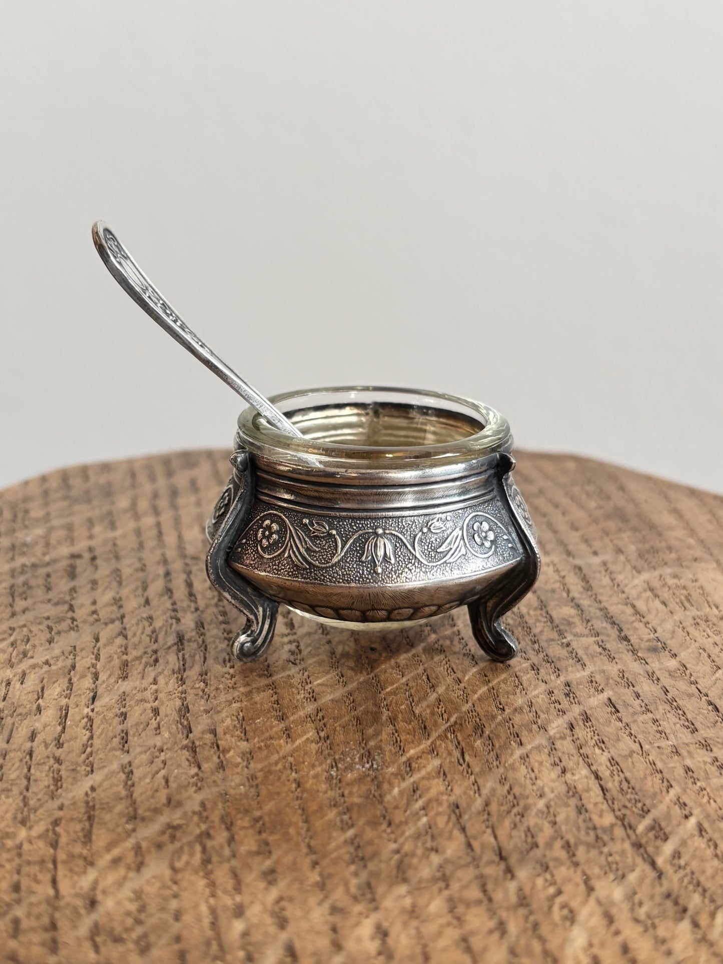 Soviet cavier holder - silver