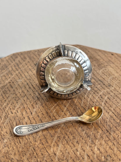 Soviet cavier holder - silver