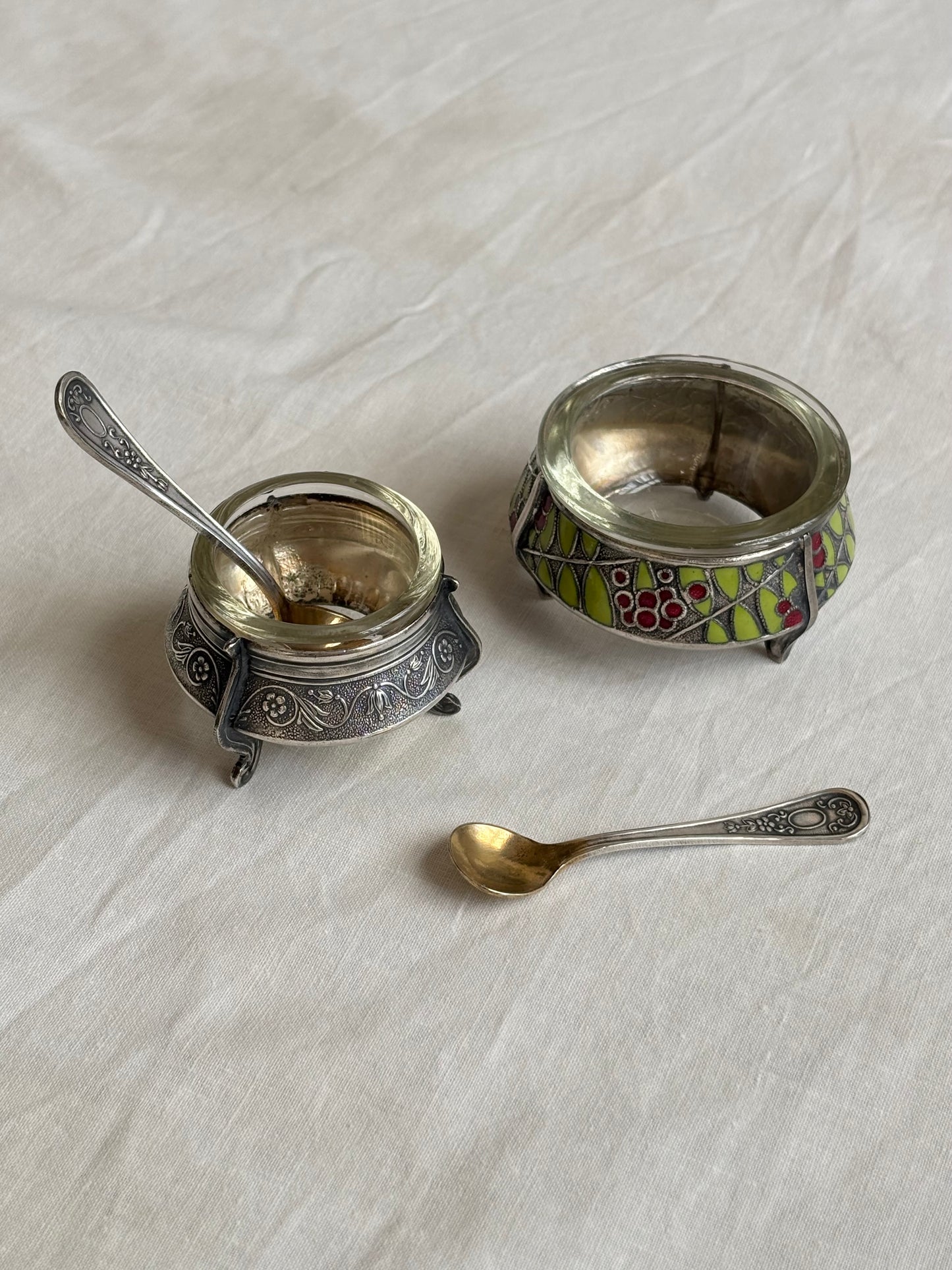 Soviet cavier holder - silver