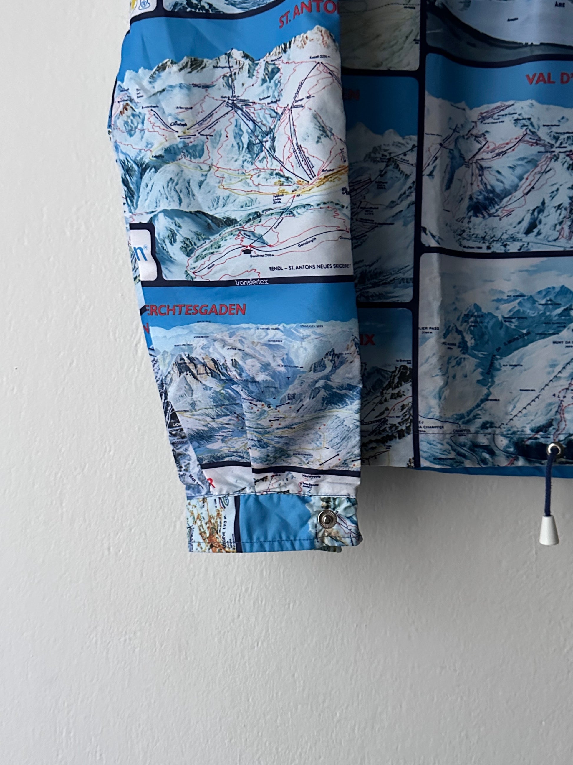 1970's Vintage Ski maps Pullover shirt 70's 70年代 Rare Toto Praha Vintage clothing store Antique shop Prague プラハ 古着屋 ヨーロッパ古着 ユーロ古着 古着卸 ユーロヴィンテージ totototrip