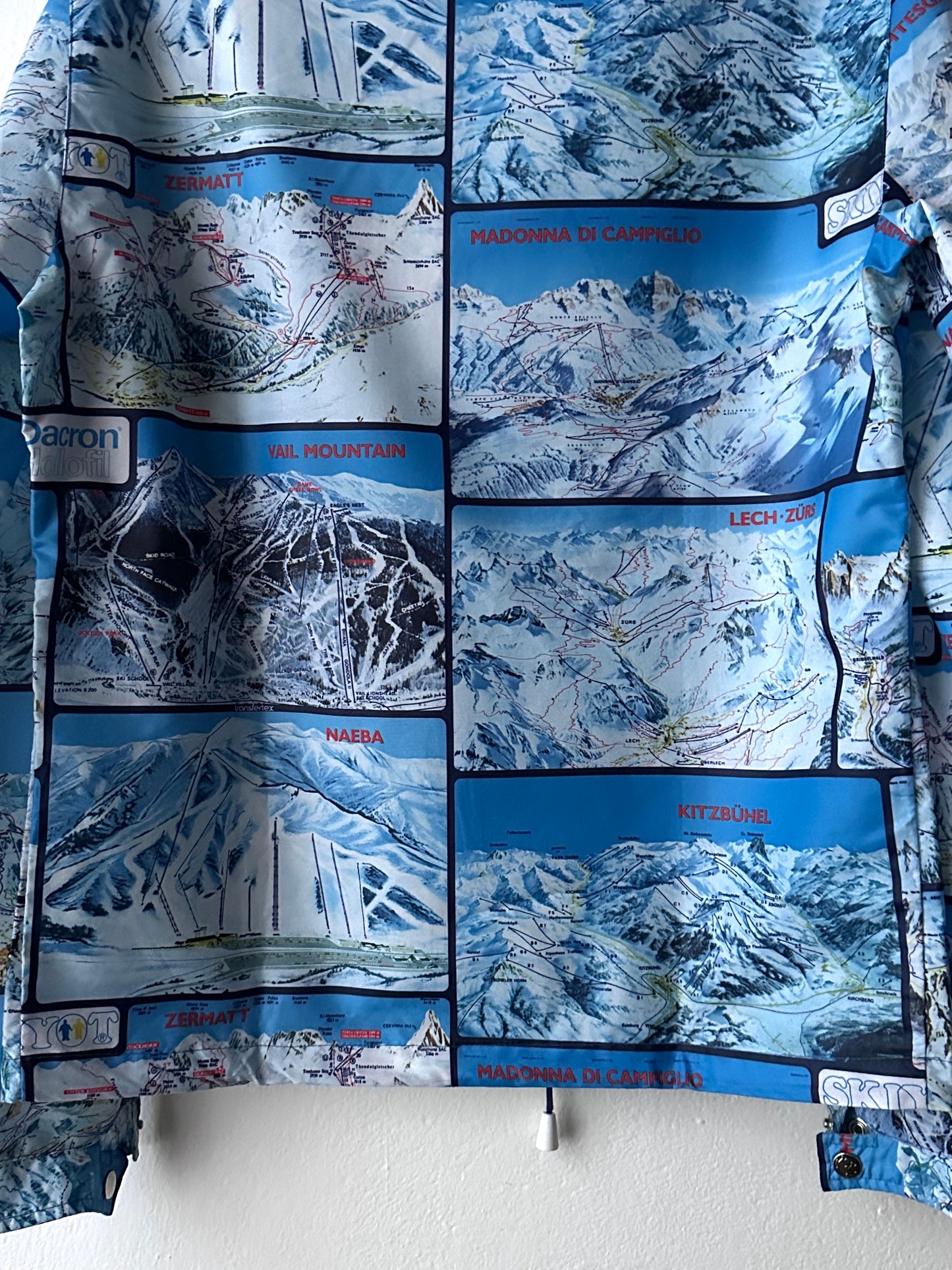 1970's Vintage Ski maps Pullover shirt 70's 70年代 Rare Toto Praha Vintage clothing store Antique shop Prague プラハ 古着屋 ヨーロッパ古着 ユーロ古着 古着卸 ユーロヴィンテージ totototrip