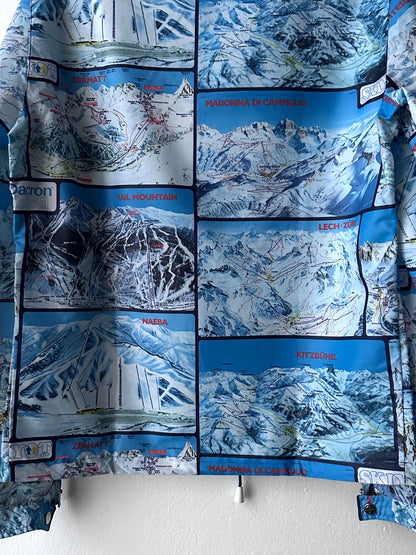 1970's Vintage Ski maps Pullover shirt 70's 70年代 Rare Toto Praha Vintage clothing store Antique shop Prague プラハ 古着屋 ヨーロッパ古着 ユーロ古着 古着卸 ユーロヴィンテージ totototrip