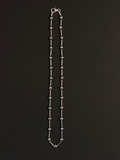 Italy 925 tiny chain necklace - ball