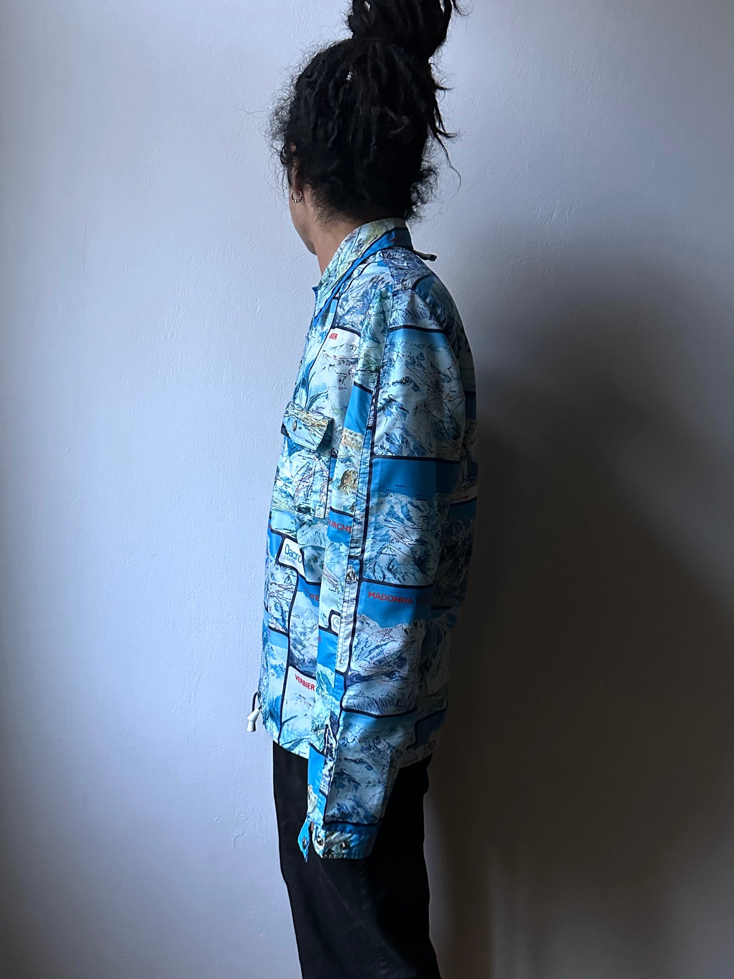 1970's Vintage Ski maps Pullover shirt 70's 70年代 Rare Toto Praha Vintage clothing store Antique shop Prague プラハ 古着屋 ヨーロッパ古着 ユーロ古着 古着卸 ユーロヴィンテージ totototrip