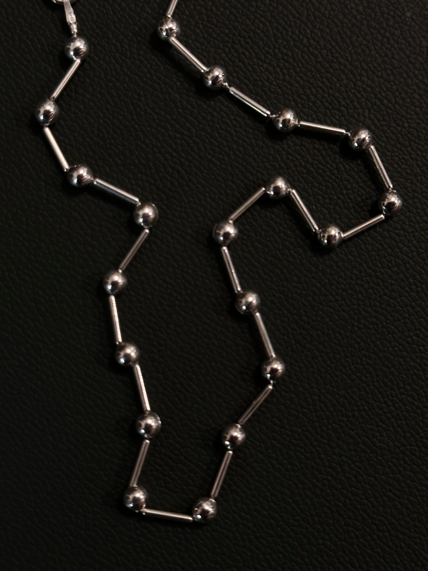Italy 925 tiny chain necklace - ball