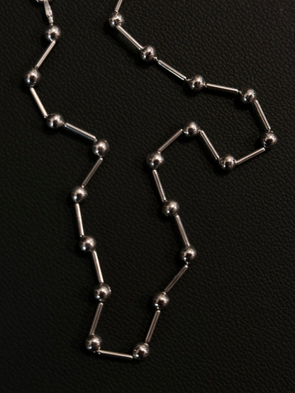 Italy 925 tiny chain necklace - ball