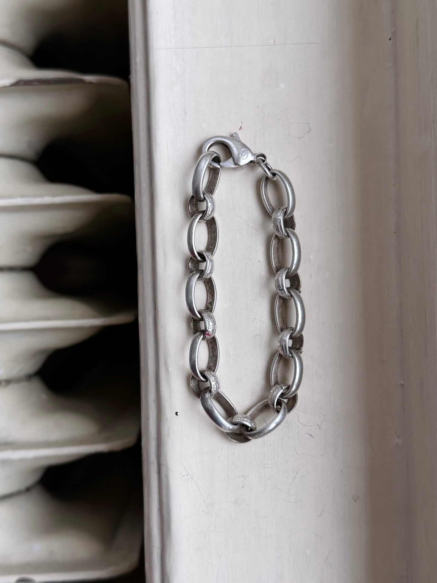 German silver chain bracelet