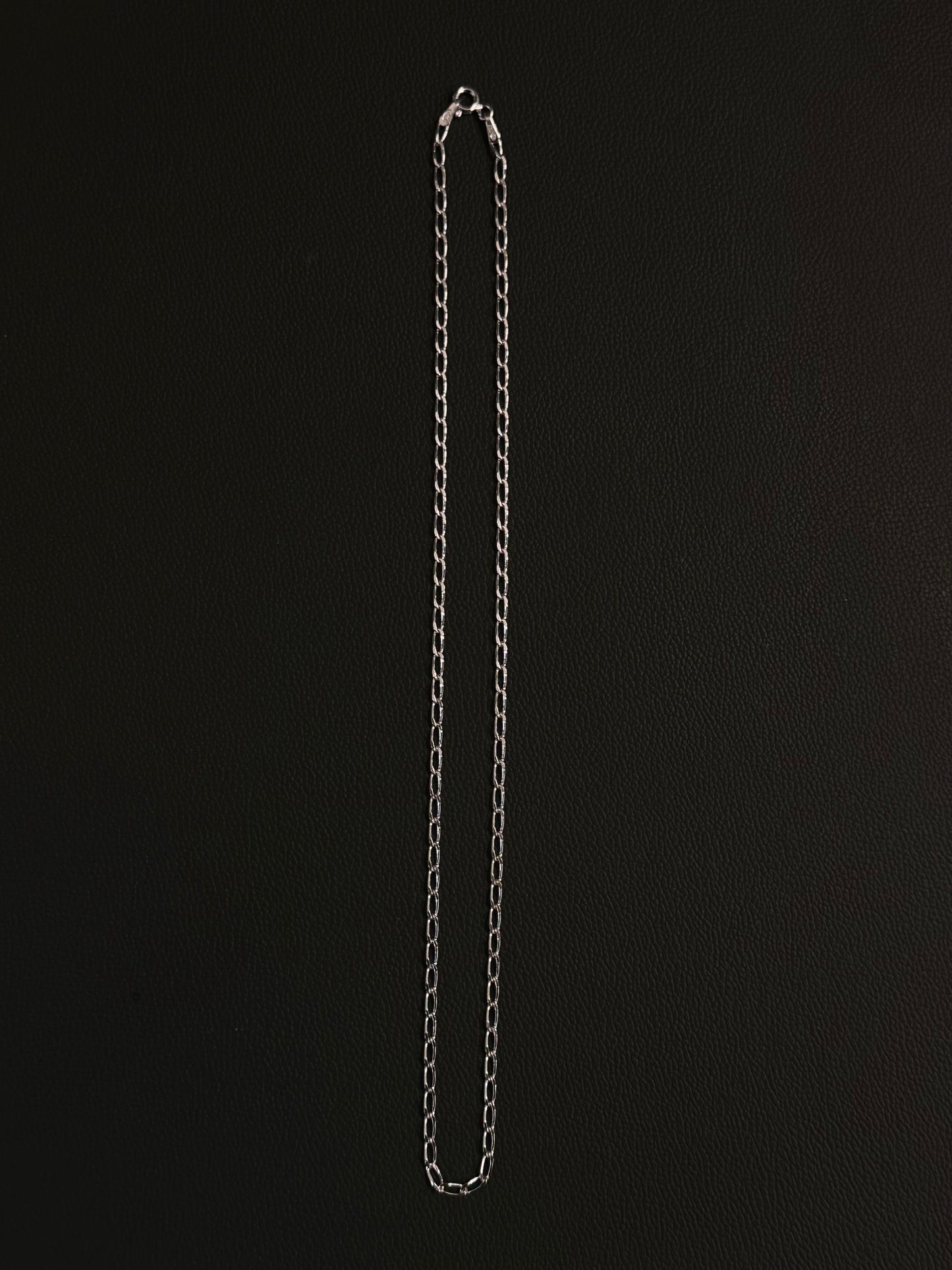 Italy 925 tiny chain necklace - curb