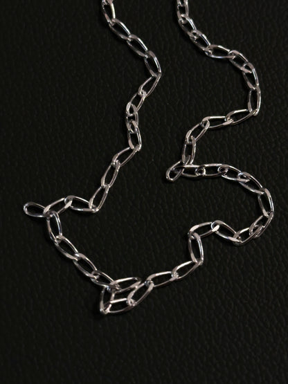 Italy 925 tiny chain necklace - curb