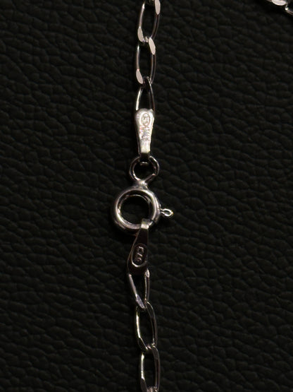 Italy 925 tiny chain necklace - curb