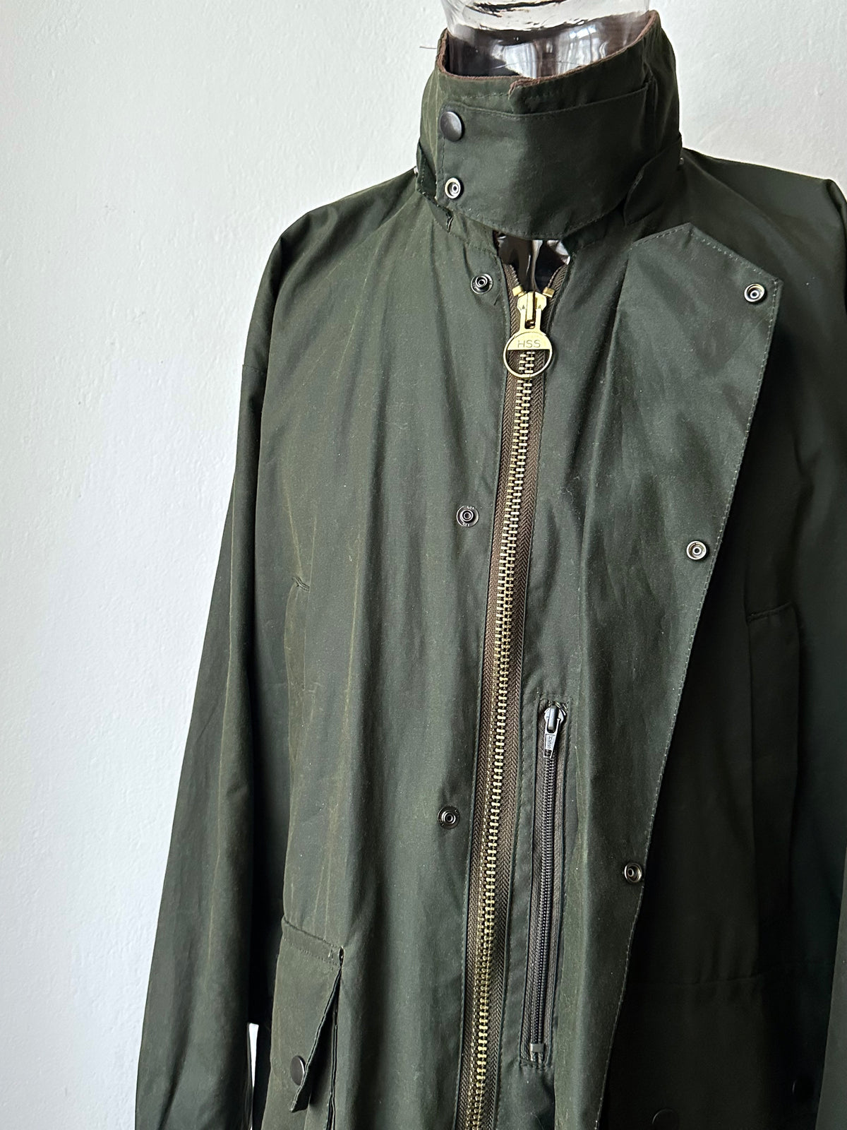 1990s British waxed cotton jacket