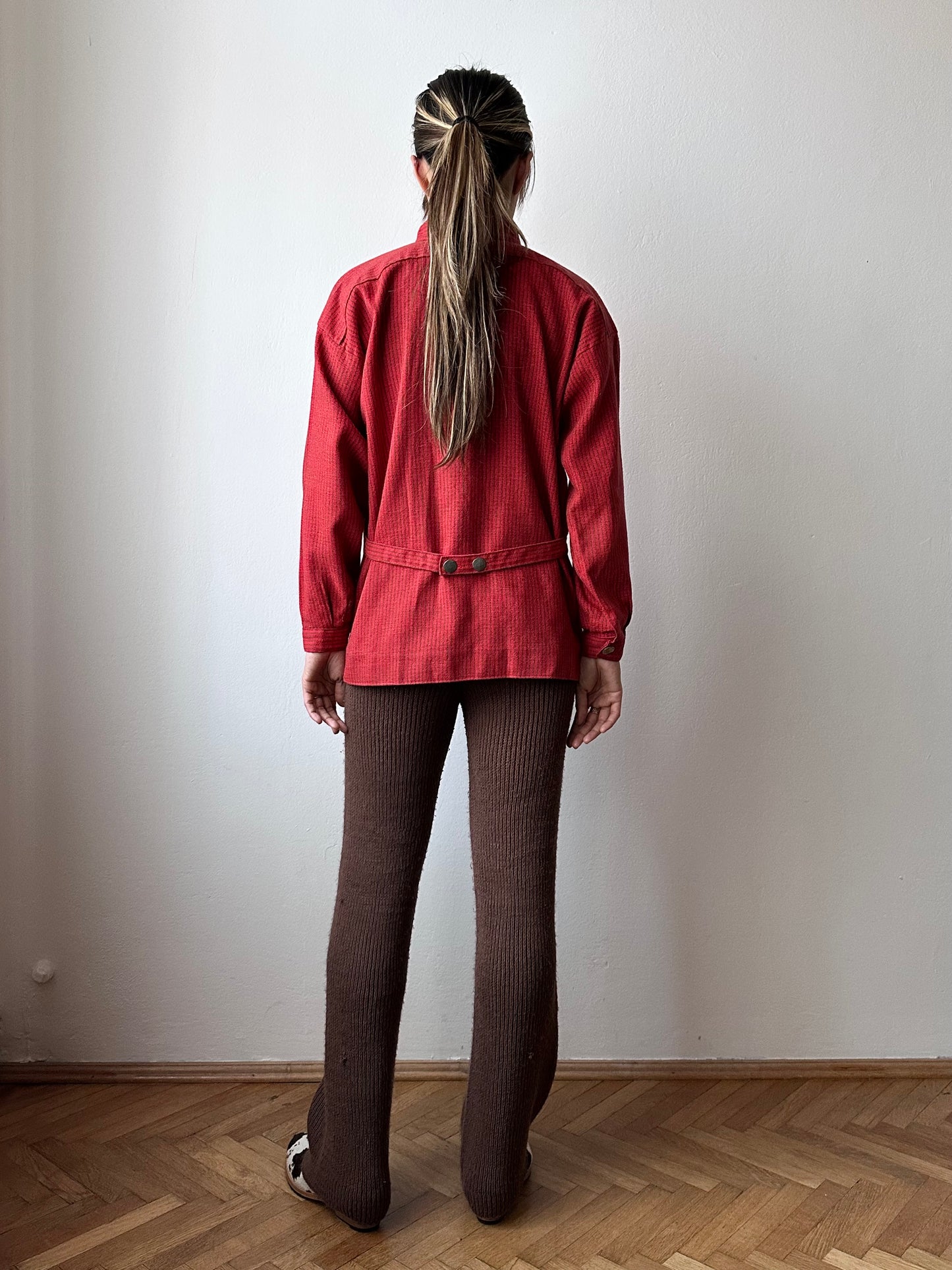 60-70s Norwegian wool work shirt