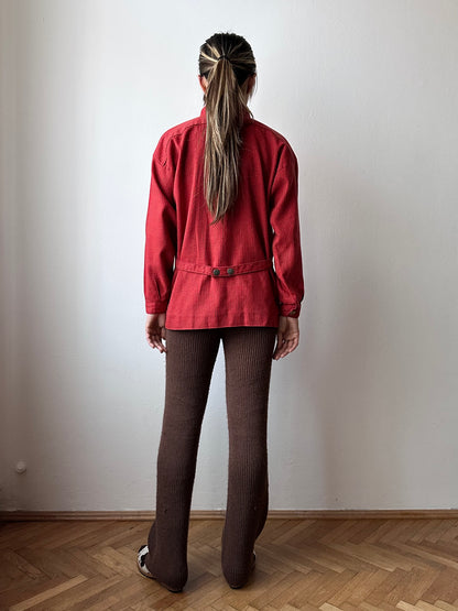 60-70s Norwegian wool work shirt