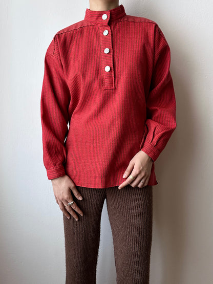 60-70s Norwegian wool work shirt