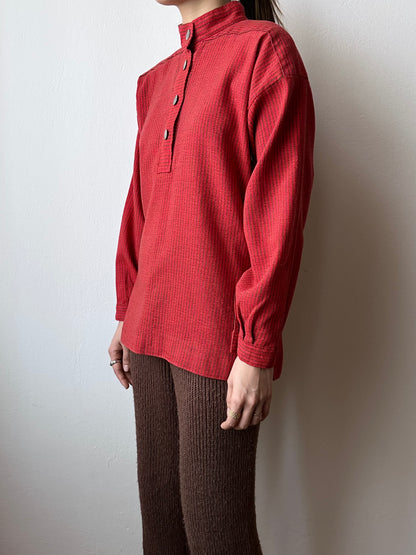 60-70s Norwegian wool work shirt