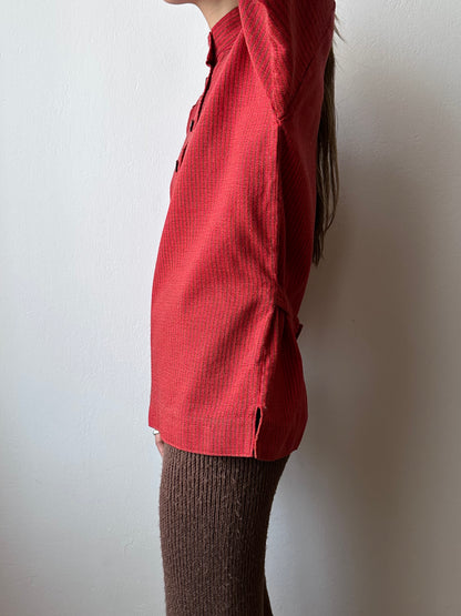 60-70s Norwegian wool work shirt