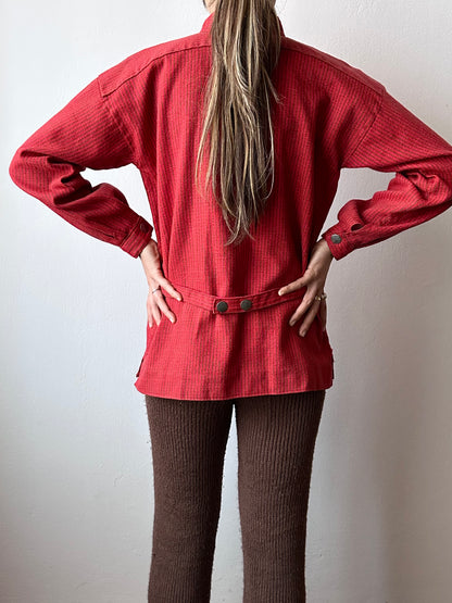 60-70s Norwegian wool work shirt