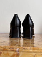 lace up black heels
