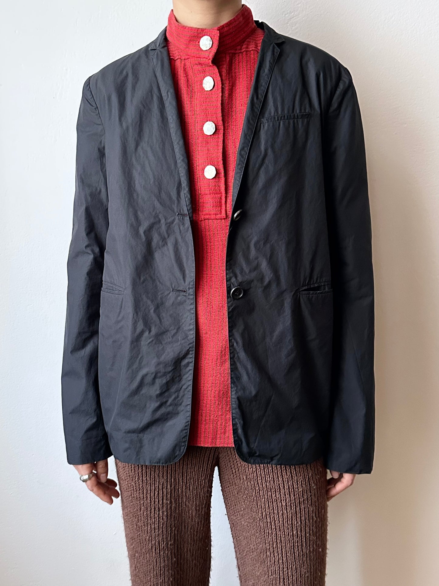 JIL SANDER minimal black jacket