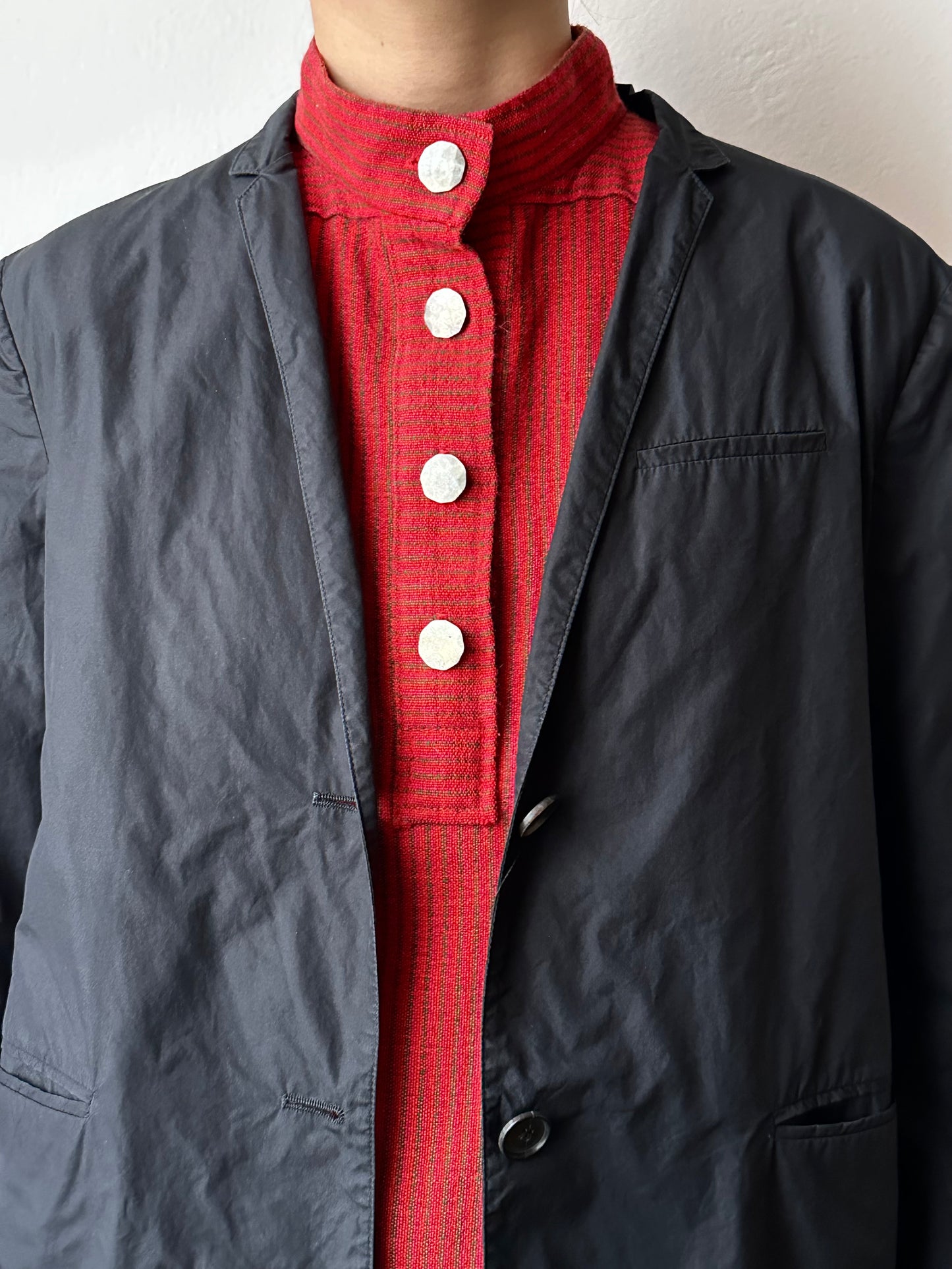 JIL SANDER minimal black jacket